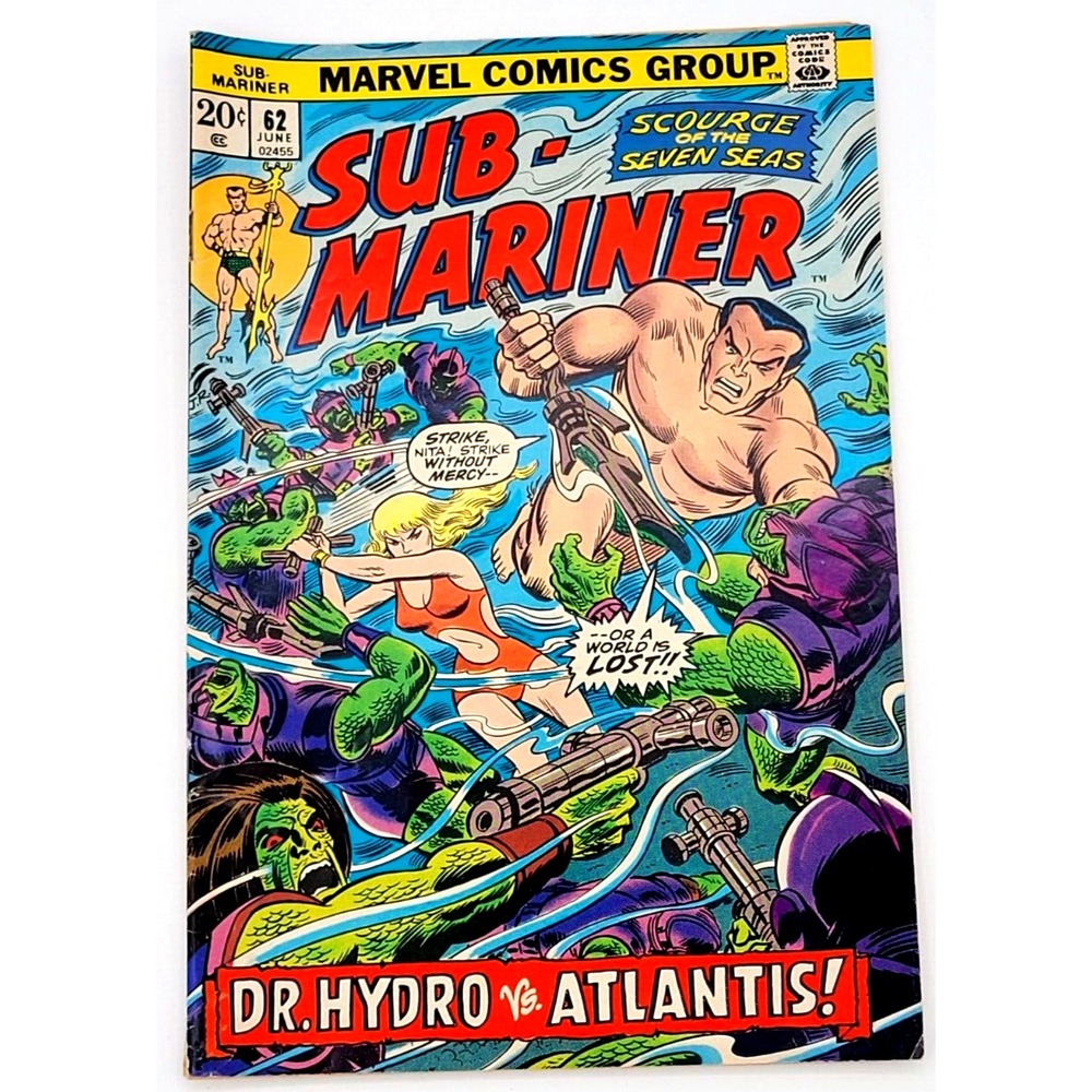 SUB-MARINER #62 (1973) / FN / DR. HYDRO NAMOR BRONZE AGE